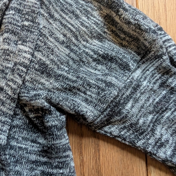 Women's Old Navy Heather Gray Long Sleeve Open Front Cardigan Size Medium - Picture 3 of 4